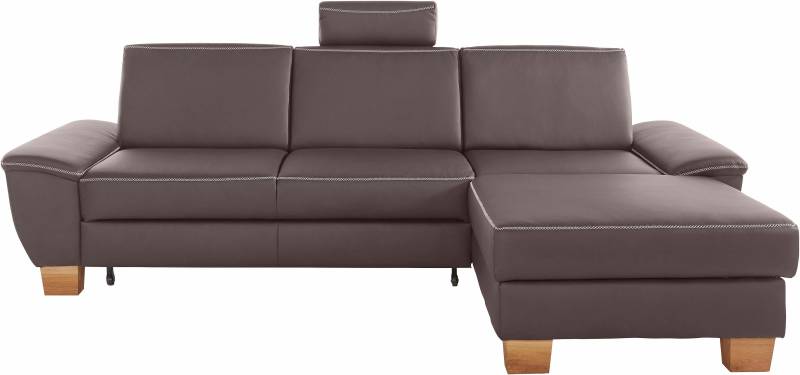 exxpo - sofa fashion Ecksofa »Croma, hochwertige Detailverarbeitung, mit Kontrastnaht, L-Form«, bequem, wahlweise mit Bettfunktion und Bettkasten von exxpo - sofa fashion