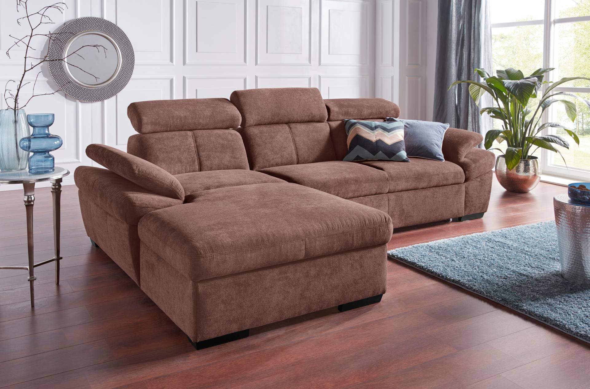 exxpo - sofa fashion Ecksofa »Salerno, inkl. Kopf- und Armteilverstellung, elegant & bequem, L-Form«, wahlweise mit Bettfunktion und Bettkasten, tolle Detailverarbeitung exxpo - sofa fashion Ecksofa »Salerno, inkl. Kopf- und Armteilverstellung, elegant & bequem, L-Form«, wahlweise mit Bettfunktion und Bettkasten, tolle Detailverarbeitung von exxpo - sofa fashion