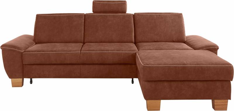 exxpo - sofa fashion Ecksofa »Croma, hochwertige Detailverarbeitung, mit Kontrastnaht, L-Form«, bequem, wahlweise mit Bettfunktion und Bettkasten von exxpo - sofa fashion