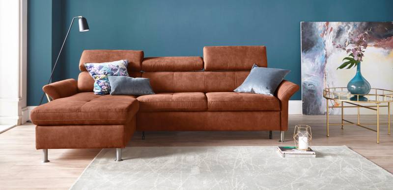 exxpo - sofa fashion Ecksofa »Maretto, bequem und komfortabel, L-Form«, inkl. Kopf- bzw. Rückenverstellung, wahlweise mit Bettfunktion von exxpo - sofa fashion