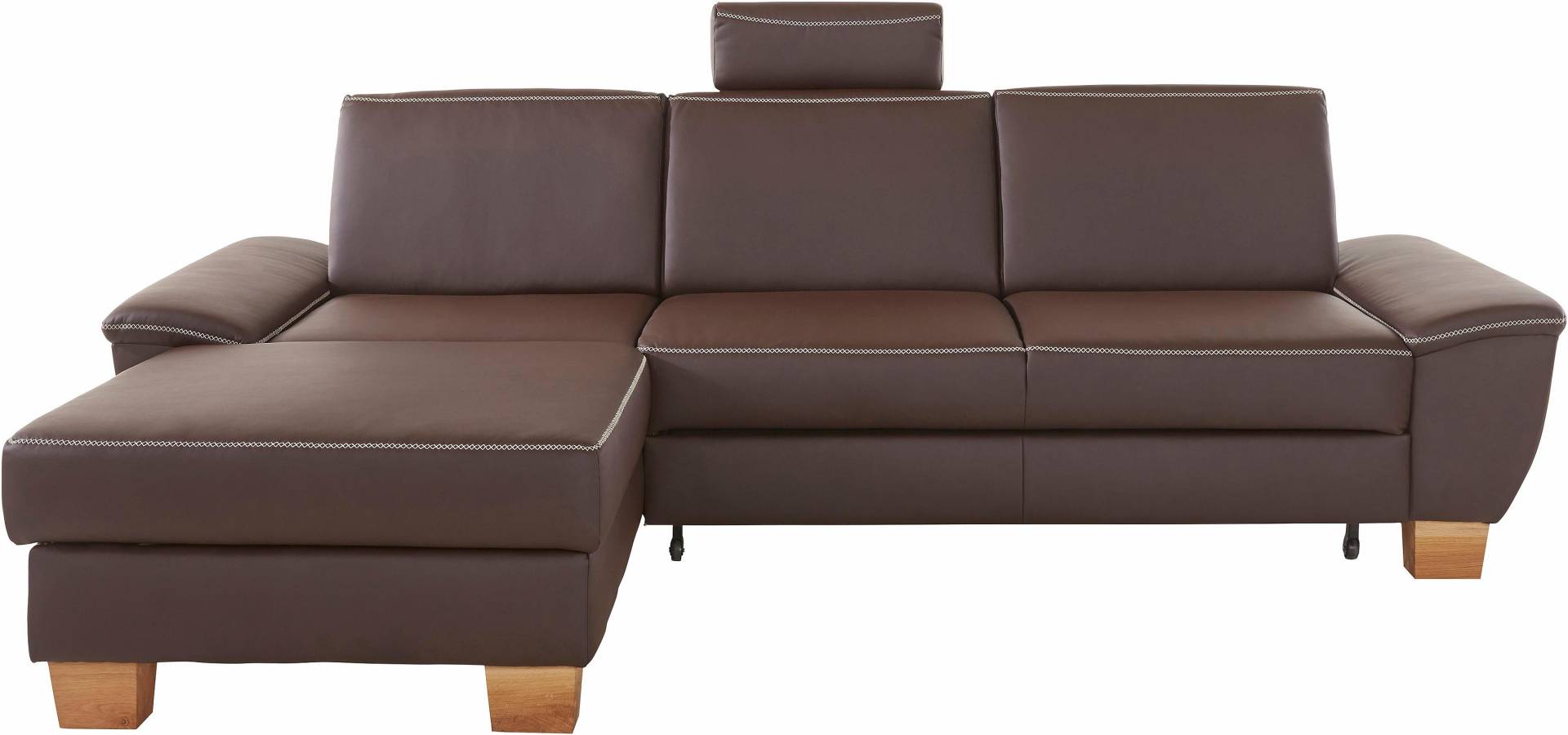 exxpo - sofa fashion Ecksofa »Croma, hochwertige Detailverarbeitung, mit Kontrastnaht, L-Form«, bequem, wahlweise mit Bettfunktion und Bettkasten von exxpo - sofa fashion