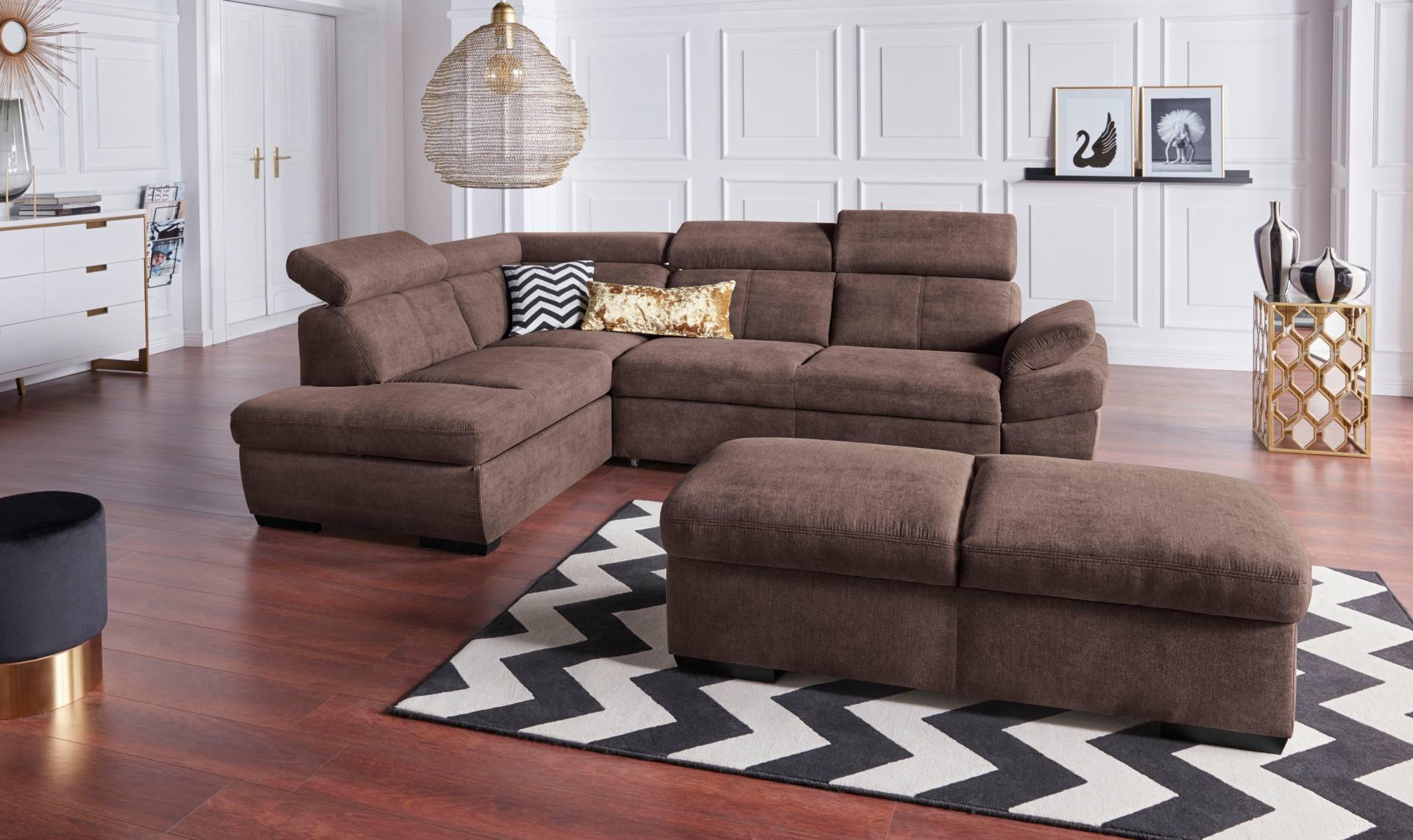 exxpo - sofa fashion Ecksofa »Salerno, klassisch modernes Funktionssofa, hoher Sitzkomfort, L-Form«, inkl. Kopf- und Armteilverstellung, wahlweise mit Bettfunktion exxpo - sofa fashion Ecksofa »Salerno, klassisch modernes Funktionssofa, hoher Sitzkomfort, L-Form«, inkl. Kopf- und Armteilverstellung, wahlweise mit Bettfunktion von exxpo - sofa fashion