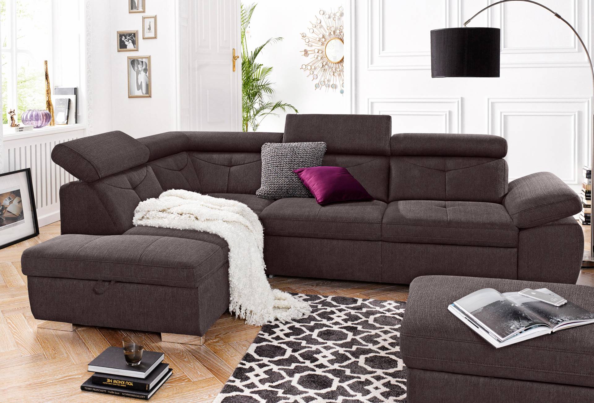 exxpo - sofa fashion Ecksofa »Spring, super bequem und komfortabel mit Armteil- und Kopfteilfunktion«, wahlweise mit Bettfunktion und Bettkasten, L-Form exxpo - sofa fashion Ecksofa »Spring, super bequem und komfortabel mit Armteil- und Kopfteilfunktion«, wahlweise mit Bettfunktion und Bettkasten, L-Form von exxpo - sofa fashion