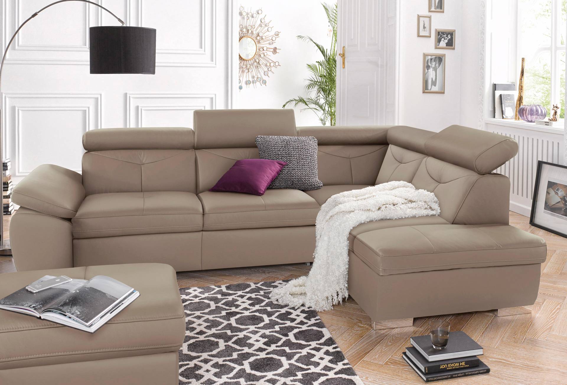 exxpo - sofa fashion Ecksofa »Spring, super bequem und komfortabel mit Armteil- und Kopfteilfunktion«, wahlweise mit Bettfunktion und Bettkasten, L-Form exxpo - sofa fashion Ecksofa »Spring, super bequem und komfortabel mit Armteil- und Kopfteilfunktion«, wahlweise mit Bettfunktion und Bettkasten, L-Form von exxpo - sofa fashion