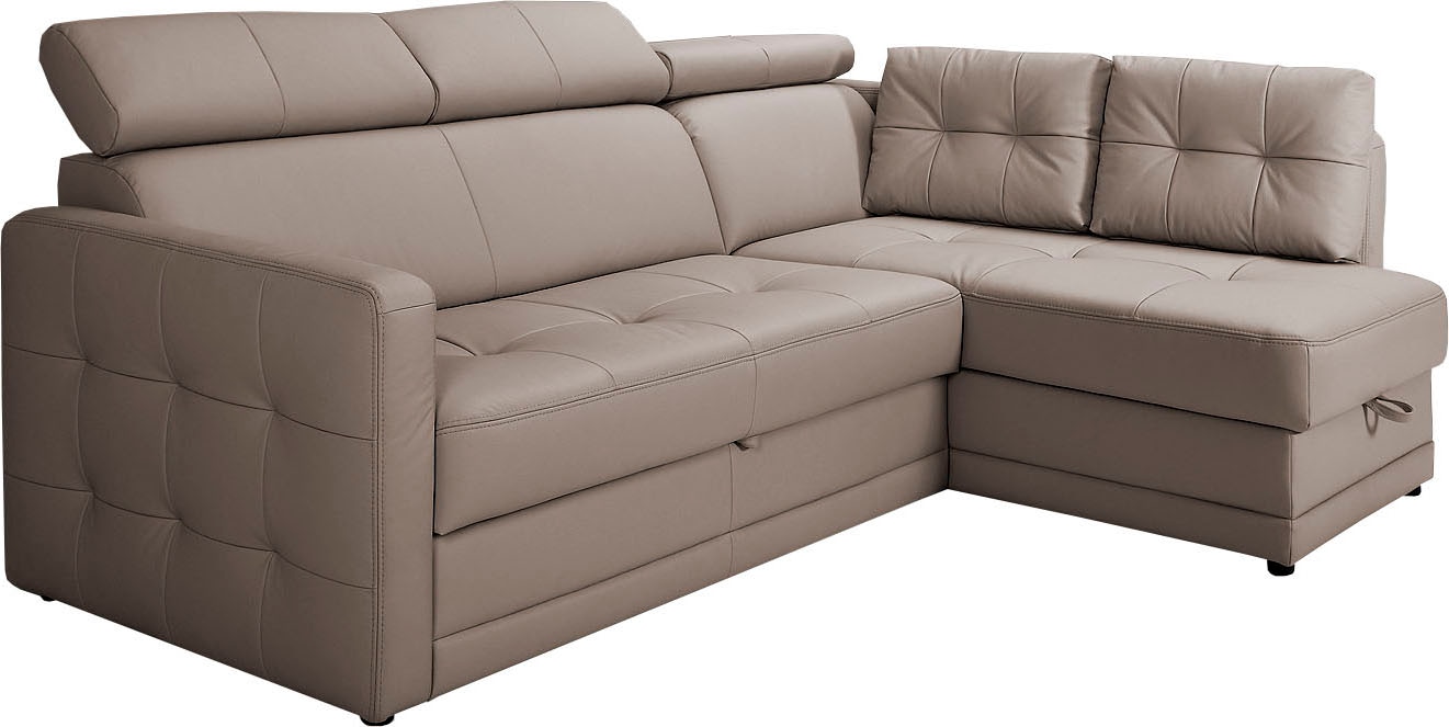 exxpo - sofa fashion Ecksofa »Arles, bequeme Federkernunterfederung, L-Form«, wahlweise mit Bettfunktion und Bettkasten, inkl. Kopfteilverstellung exxpo - sofa fashion Ecksofa »Arles, bequeme Federkernunterfederung, L-Form«, wahlweise mit Bettfunktion und Bettkasten, inkl. Kopfteilverstellung von exxpo - sofa fashion