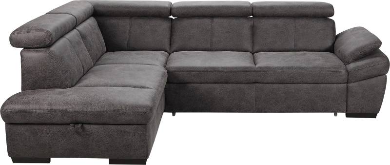 exxpo - sofa fashion Ecksofa »Salerno, klassisch modernes Funktionssofa, hoher Sitzkomfort, L-Form«, inkl. Kopf- und Armteilverstellung, wahlweise mit Bettfunktion von exxpo - sofa fashion