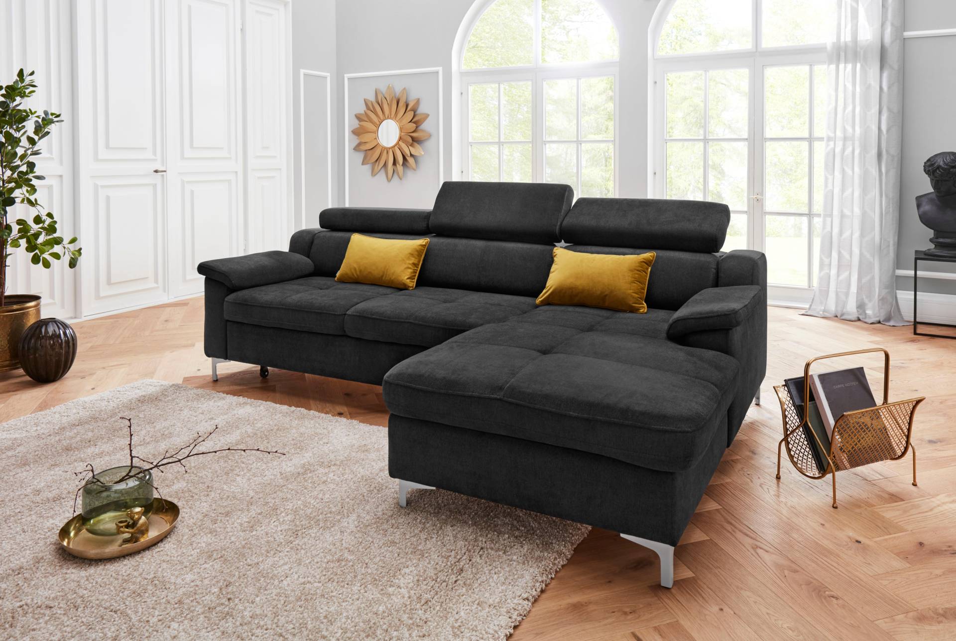 exxpo - sofa fashion Ecksofa »Florenz, komfortabel und bequem, tolle Detailverarbeitung, L-Form«, inkl. Kopfteilverstellung, wahlweise mit Bettfunktion von exxpo - sofa fashion