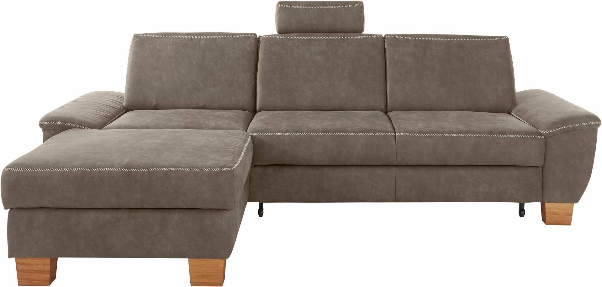 exxpo - sofa fashion Ecksofa »Croma, hochwertige Detailverarbeitung, mit Kontrastnaht, L-Form«, bequem, wahlweise mit Bettfunktion und Bettkasten von exxpo - sofa fashion