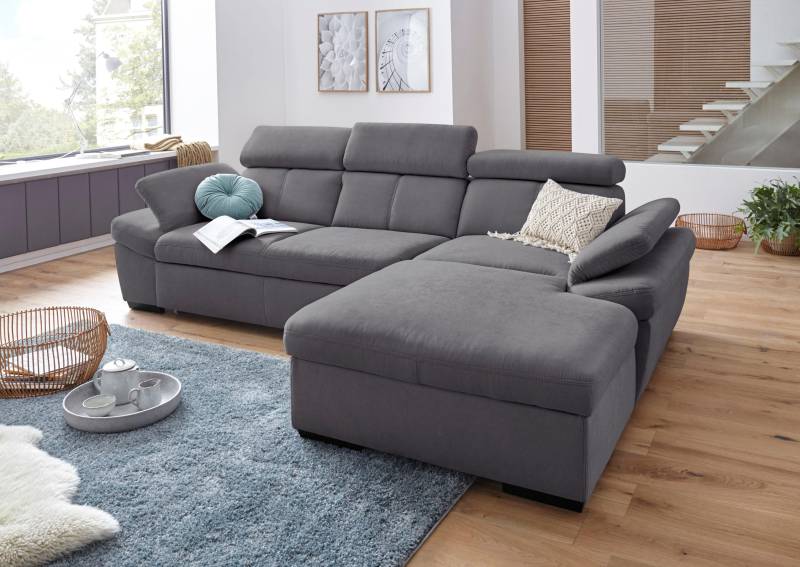 exxpo - sofa fashion Ecksofa »Salerno, L-Form«, inkl. Kopf- und Armteilverstellung, wahlweise mit Bettfunktion von exxpo - sofa fashion