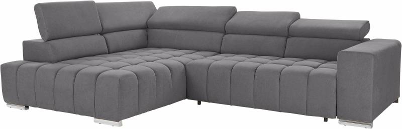 exxpo - sofa fashion Ecksofa »Elias, aktuelle Kreuzsteppung im Sitz, bequem, L-Form«, mit Kopf- bzw. Rückenverstellung, wahlweise mit Bettfunktion von exxpo - sofa fashion