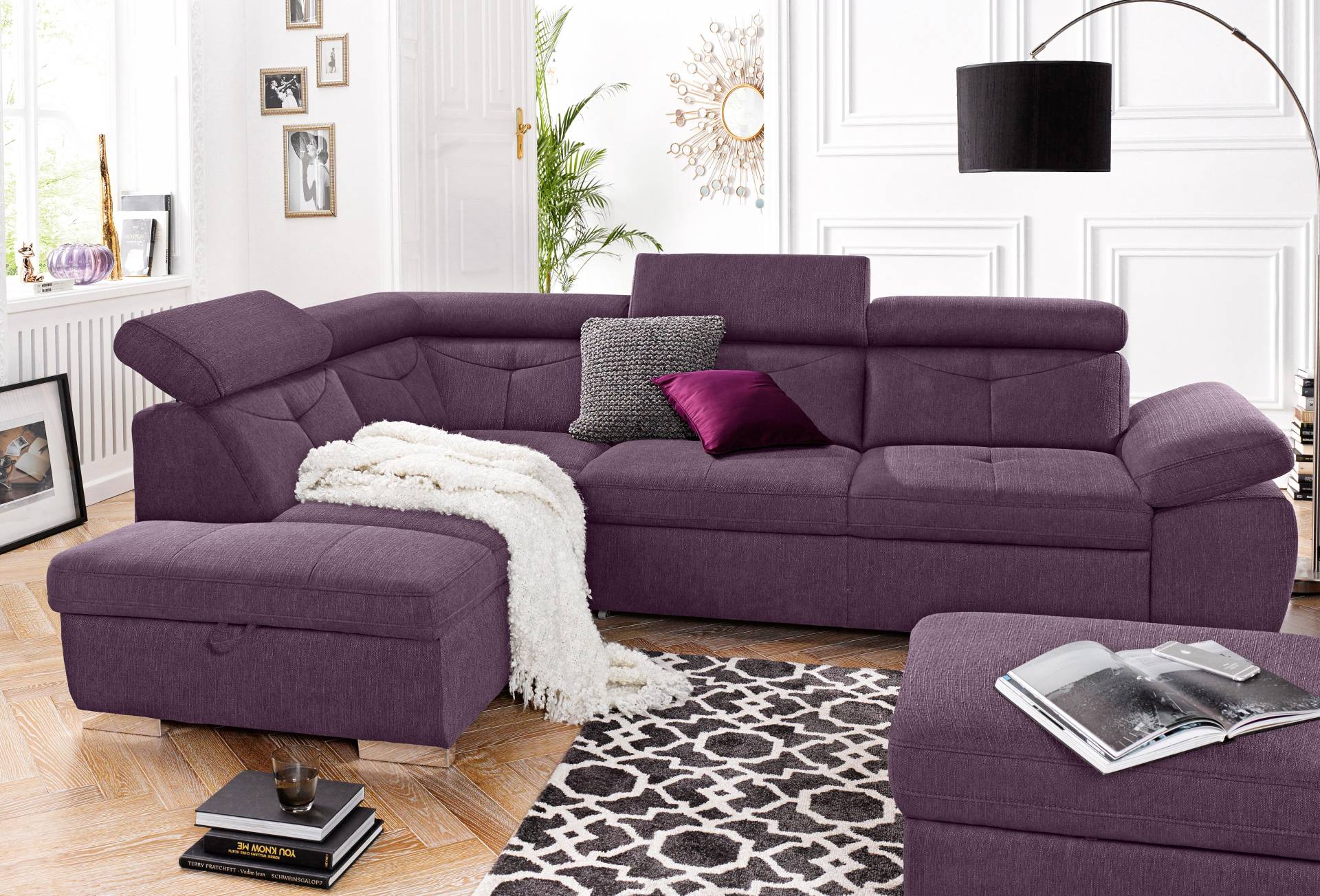 exxpo - sofa fashion Ecksofa »Spring, super bequem und komfortabel mit Armteil- und Kopfteilfunktion«, wahlweise mit Bettfunktion und Bettkasten, L-Form exxpo - sofa fashion Ecksofa »Spring, super bequem und komfortabel mit Armteil- und Kopfteilfunktion«, wahlweise mit Bettfunktion und Bettkasten, L-Form von exxpo - sofa fashion
