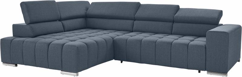 exxpo - sofa fashion Ecksofa »Elias, aktuelle Kreuzsteppung im Sitz, bequem, L-Form«, mit Kopf- bzw. Rückenverstellung, wahlweise mit Bettfunktion von exxpo - sofa fashion