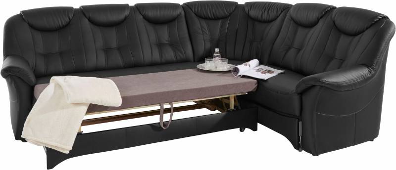 exxpo - sofa fashion Ecksofa »Isabel, klassisch moderne hohe Rückenlehne für mehr Komfort, L-Form«, bequemer Federkern, wahlweise mit Bettfunktion und Bettkasten von exxpo - sofa fashion