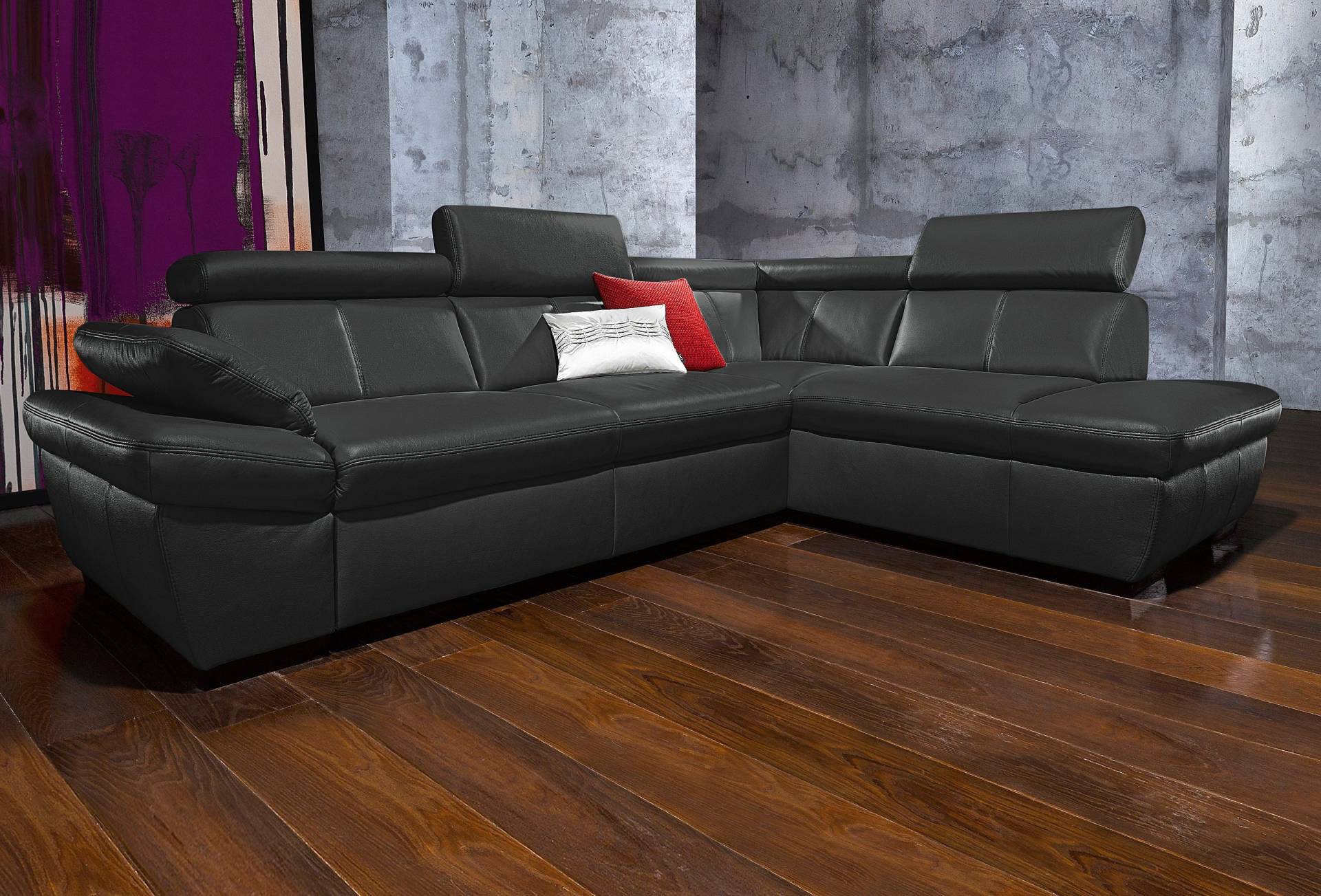 exxpo - sofa fashion Ecksofa »Salerno, klassisch modernes Funktionssofa, hoher Sitzkomfort, L-Form«, inkl. Kopf- und Armteilverstellung, wahlweise mit Bettfunktion exxpo - sofa fashion Ecksofa »Salerno, klassisch modernes Funktionssofa, hoher Sitzkomfort, L-Form«, inkl. Kopf- und Armteilverstellung, wahlweise mit Bettfunktion von exxpo - sofa fashion