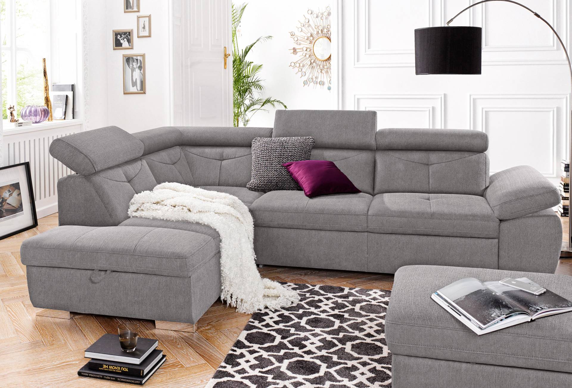 exxpo - sofa fashion Ecksofa »Spring, super bequem und komfortabel mit Armteil- und Kopfteilfunktion«, wahlweise mit Bettfunktion und Bettkasten, L-Form exxpo - sofa fashion Ecksofa »Spring, super bequem und komfortabel mit Armteil- und Kopfteilfunktion«, wahlweise mit Bettfunktion und Bettkasten, L-Form von exxpo - sofa fashion