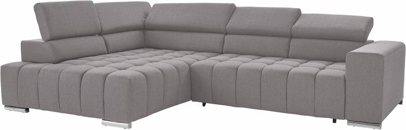 exxpo - sofa fashion Ecksofa »Elias, aktuelle Kreuzsteppung im Sitz, bequem, L-Form«, mit Kopf- bzw. Rückenverstellung, wahlweise mit Bettfunktion von exxpo - sofa fashion