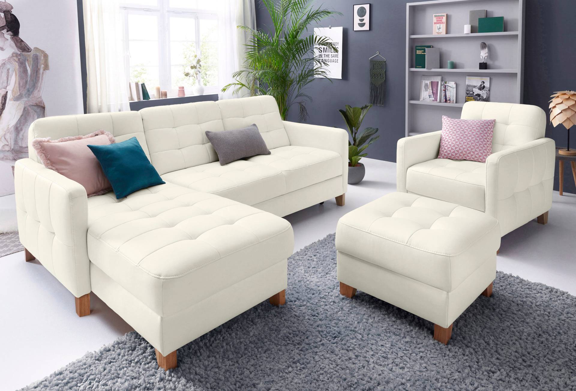 exxpo - sofa fashion Ecksofa »Elio, kompakt und komfortabel, bequem und zeitloses Design, L-Form«, wahlweise mit Bettfunktion exxpo - sofa fashion Ecksofa »Elio, kompakt und komfortabel, bequem und zeitloses Design, L-Form«, wahlweise mit Bettfunktion von exxpo - sofa fashion