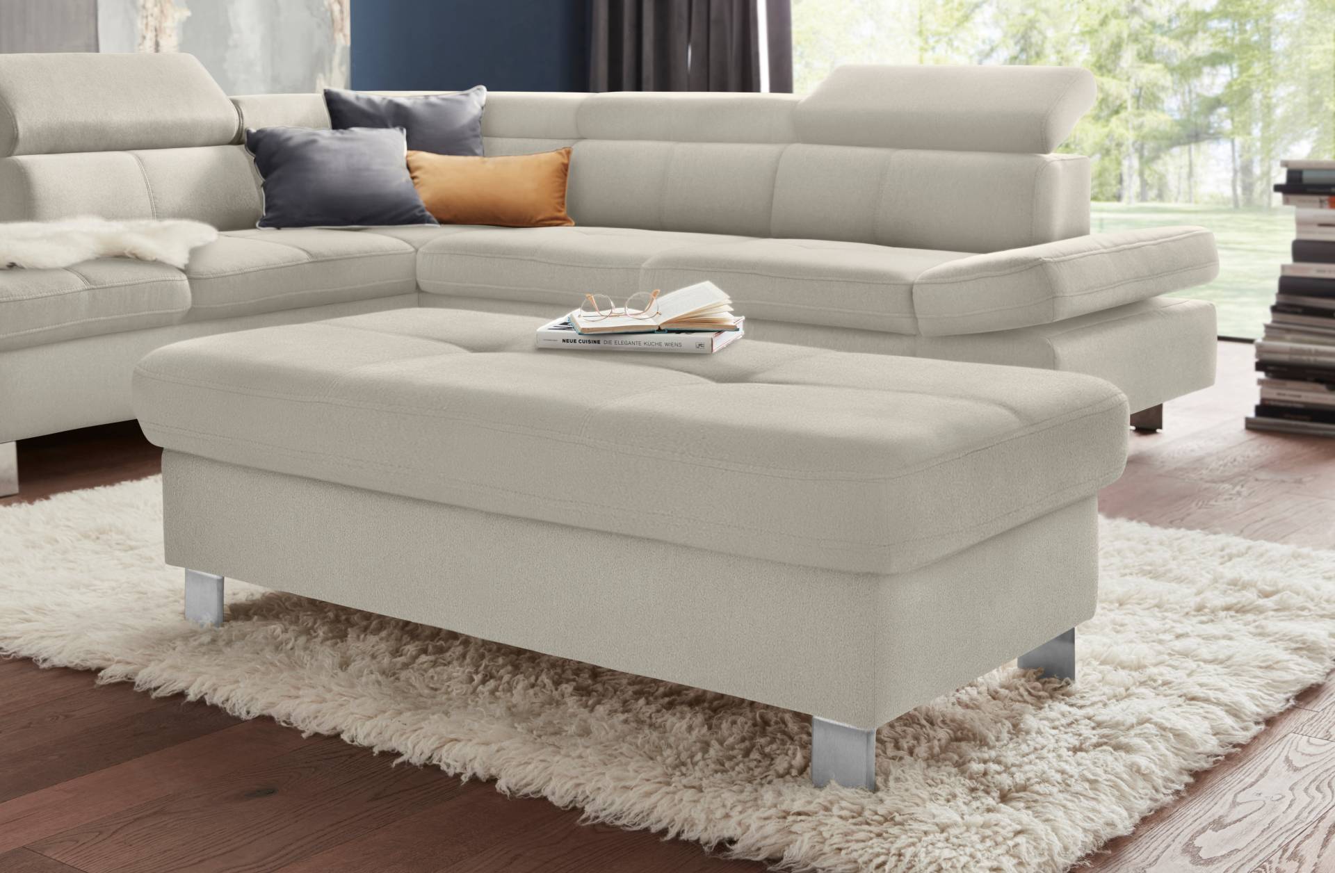 exxpo - sofa fashion Hocker »Fiji Bankhocker mit Staufach unter der Sitzfläche«, elegant modern mit toller Detailverarbeitung exxpo - sofa fashion Hocker »Fiji Bankhocker mit Staufach unter der Sitzfläche«, elegant modern mit toller Detailverarbeitung von exxpo - sofa fashion