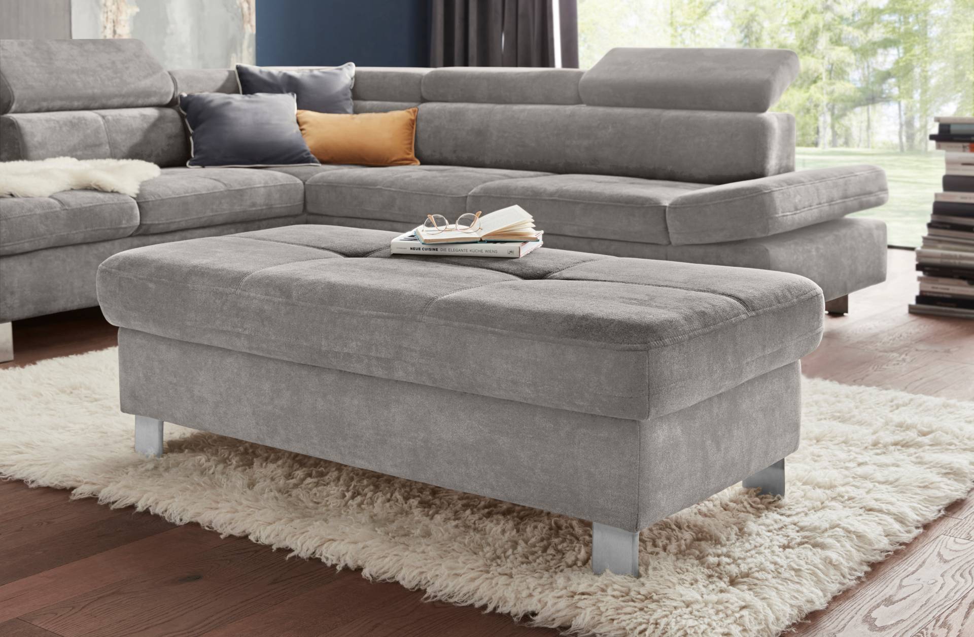 exxpo - sofa fashion Hocker »Fiji Bankhocker mit Staufach unter der Sitzfläche«, elegant modern mit toller Detailverarbeitung exxpo - sofa fashion Hocker »Fiji Bankhocker mit Staufach unter der Sitzfläche«, elegant modern mit toller Detailverarbeitung von exxpo - sofa fashion