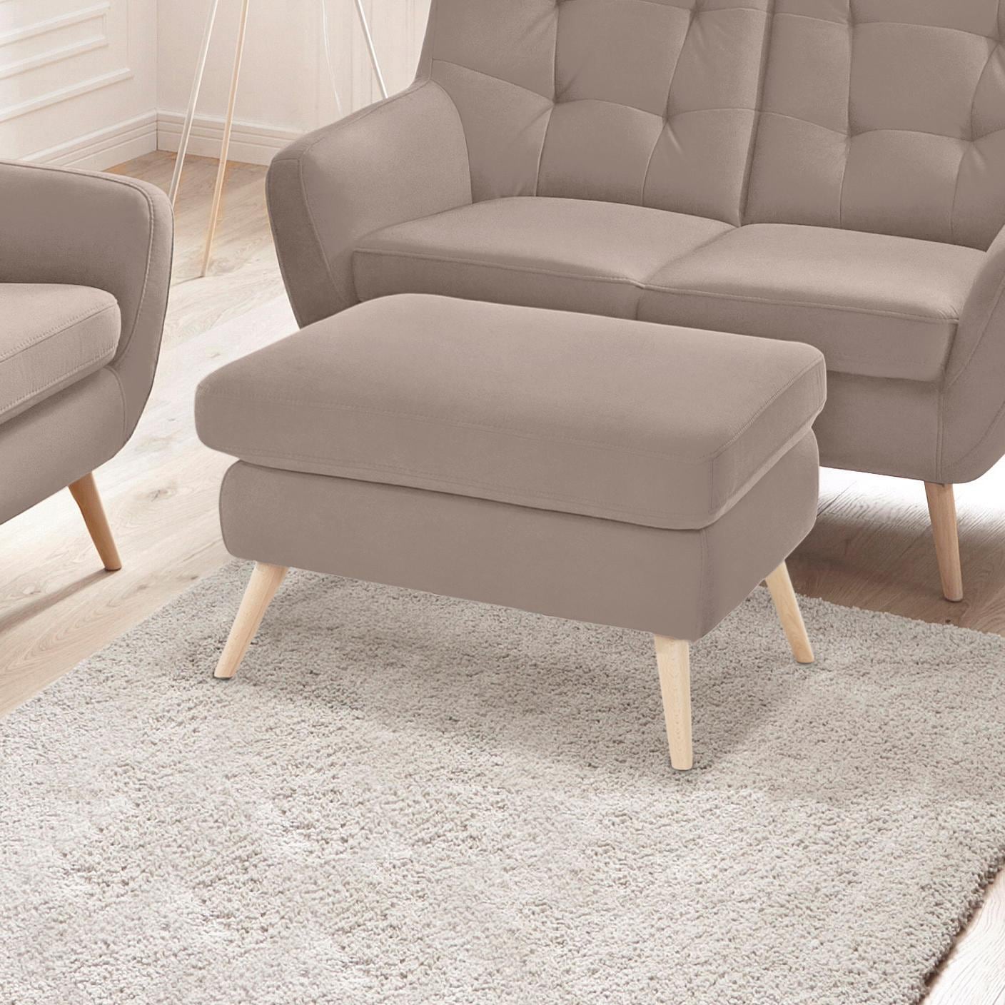 exxpo - sofa fashion Hocker »Scandi bequem und elegant mit hohem Holzfuss« exxpo - sofa fashion Hocker »Scandi bequem und elegant mit hohem Holzfuss« von exxpo - sofa fashion