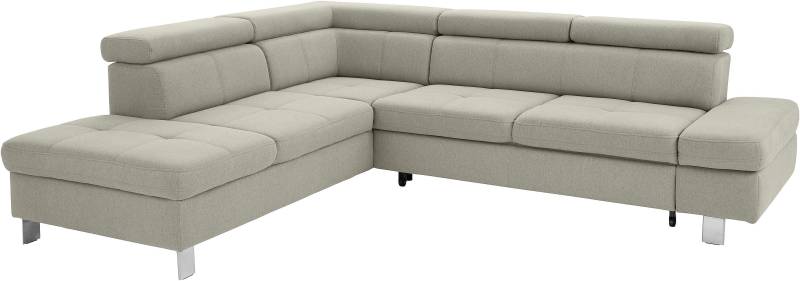 exxpo - sofa fashion Ecksofa »Fiji, L-Form«, mit Kopf- bzw. Rückenverstellung, wahlweise mit Bettfunktion von exxpo - sofa fashion