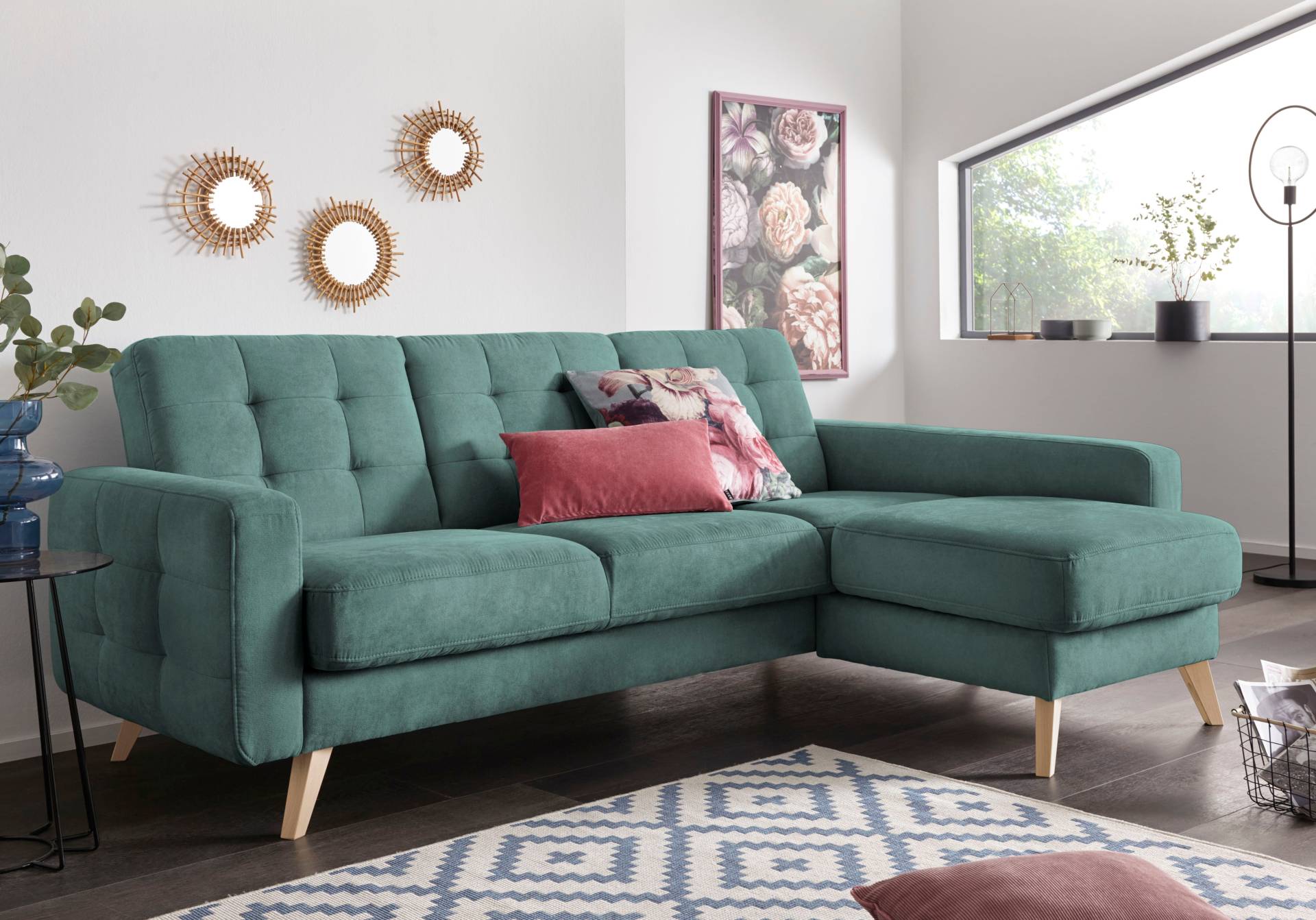 exxpo - sofa fashion Ecksofa »Nappa, kompakt und komfortabel, bequem, zeitloses Design, L-Form«, tolle Detailverarbeitung, inkl. Bettfunktion und Bettkasten exxpo - sofa fashion Ecksofa »Nappa, kompakt und komfortabel, bequem, zeitloses Design, L-Form«, tolle Detailverarbeitung, inkl. Bettfunktion und Bettkasten von exxpo - sofa fashion