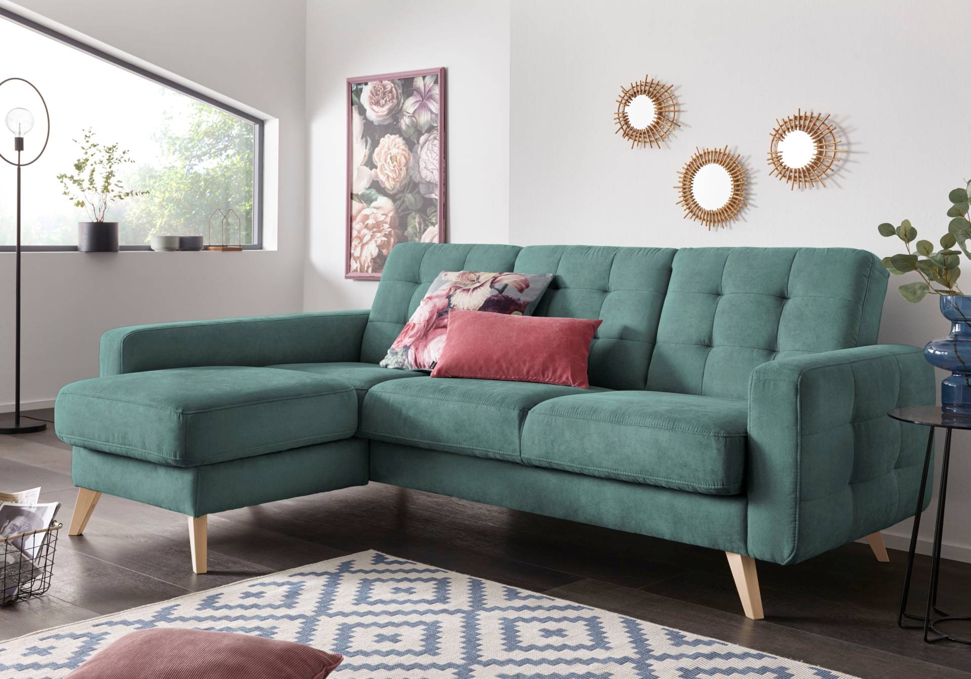 exxpo - sofa fashion Ecksofa »Nappa, kompakt und komfortabel, bequem, zeitloses Design, L-Form«, tolle Detailverarbeitung, inkl. Bettfunktion und Bettkasten exxpo - sofa fashion Ecksofa »Nappa, kompakt und komfortabel, bequem, zeitloses Design, L-Form«, tolle Detailverarbeitung, inkl. Bettfunktion und Bettkasten von exxpo - sofa fashion