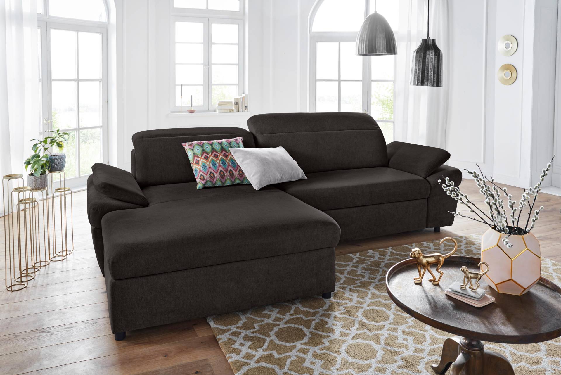 exxpo - sofa fashion Ecksofa »Kyoto, inkl. Kopfteil- und Armteilverstellung, hoher Sitzkomfort«, wahlweise mit Bettfunktion und Bettkasten, hochwertige Bezüge, L-Form exxpo - sofa fashion Ecksofa »Kyoto, inkl. Kopfteil- und Armteilverstellung, hoher Sitzkomfort«, wahlweise mit Bettfunktion und Bettkasten, hochwertige Bezüge, L-Form von exxpo - sofa fashion