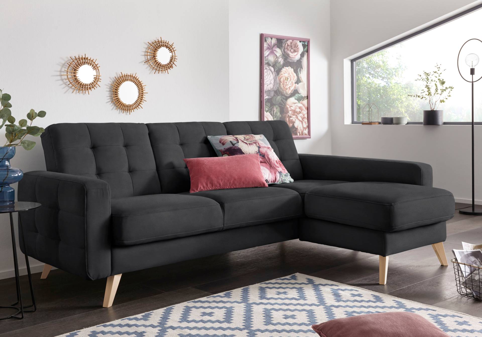 exxpo - sofa fashion Ecksofa »Nappa, kompakt und komfortabel, bequem, zeitloses Design, L-Form«, tolle Detailverarbeitung, inkl. Bettfunktion und Bettkasten exxpo - sofa fashion Ecksofa »Nappa, kompakt und komfortabel, bequem, zeitloses Design, L-Form«, tolle Detailverarbeitung, inkl. Bettfunktion und Bettkasten von exxpo - sofa fashion