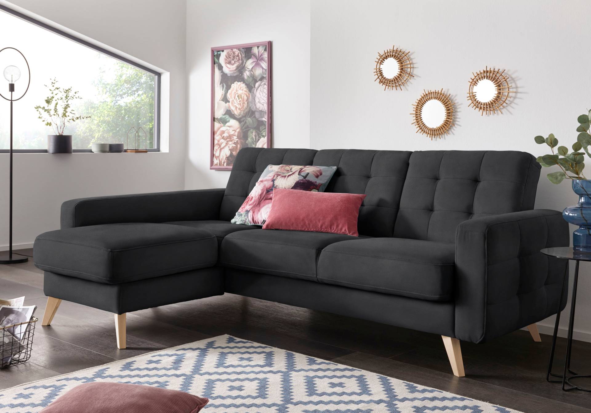 exxpo - sofa fashion Ecksofa »Nappa, kompakt und komfortabel, bequem, zeitloses Design, L-Form«, tolle Detailverarbeitung, inkl. Bettfunktion und Bettkasten exxpo - sofa fashion Ecksofa »Nappa, kompakt und komfortabel, bequem, zeitloses Design, L-Form«, tolle Detailverarbeitung, inkl. Bettfunktion und Bettkasten von exxpo - sofa fashion