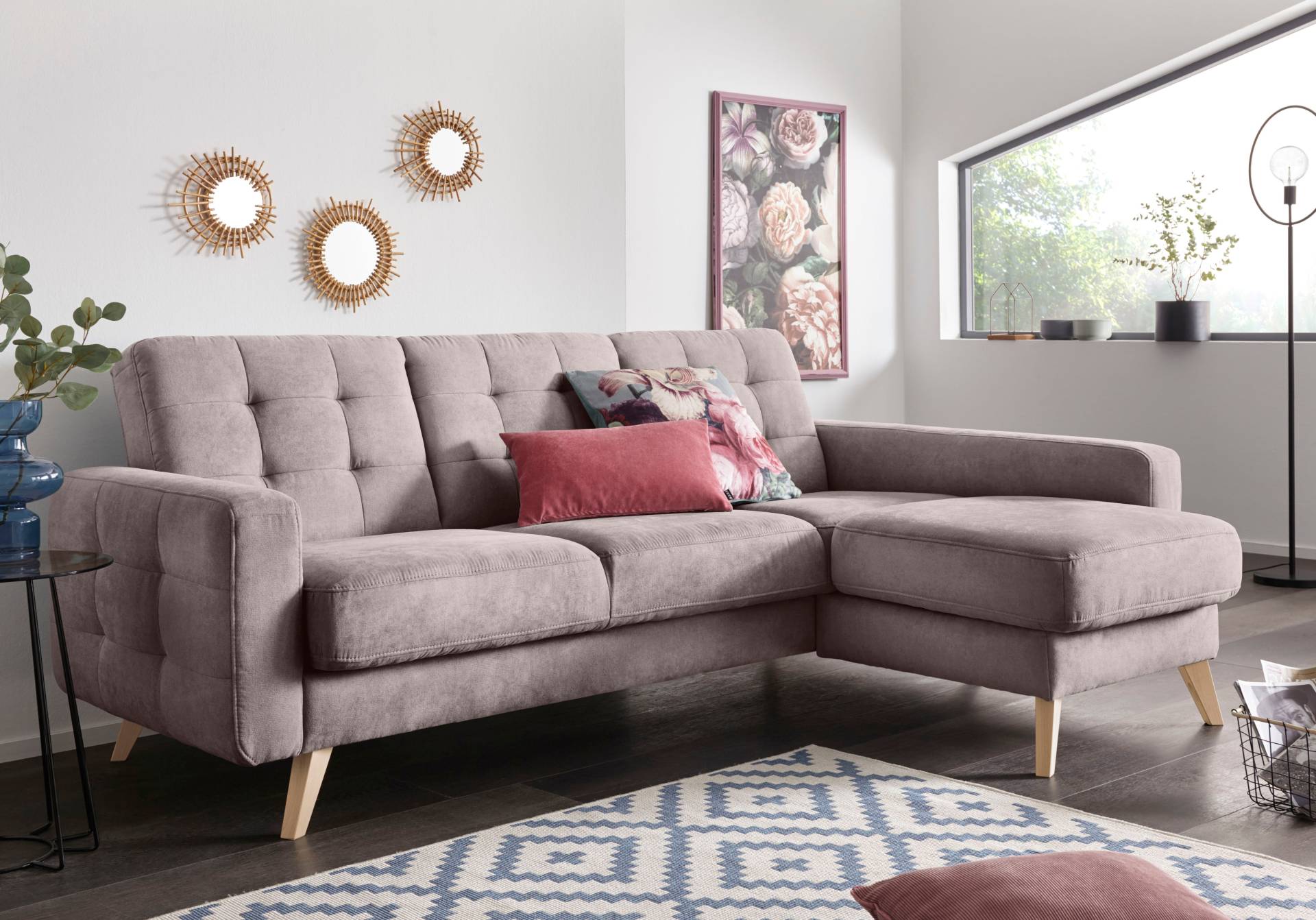 exxpo - sofa fashion Ecksofa »Nappa, kompakt und komfortabel, bequem, zeitloses Design, L-Form«, tolle Detailverarbeitung, inkl. Bettfunktion und Bettkasten exxpo - sofa fashion Ecksofa »Nappa, kompakt und komfortabel, bequem, zeitloses Design, L-Form«, tolle Detailverarbeitung, inkl. Bettfunktion und Bettkasten von exxpo - sofa fashion