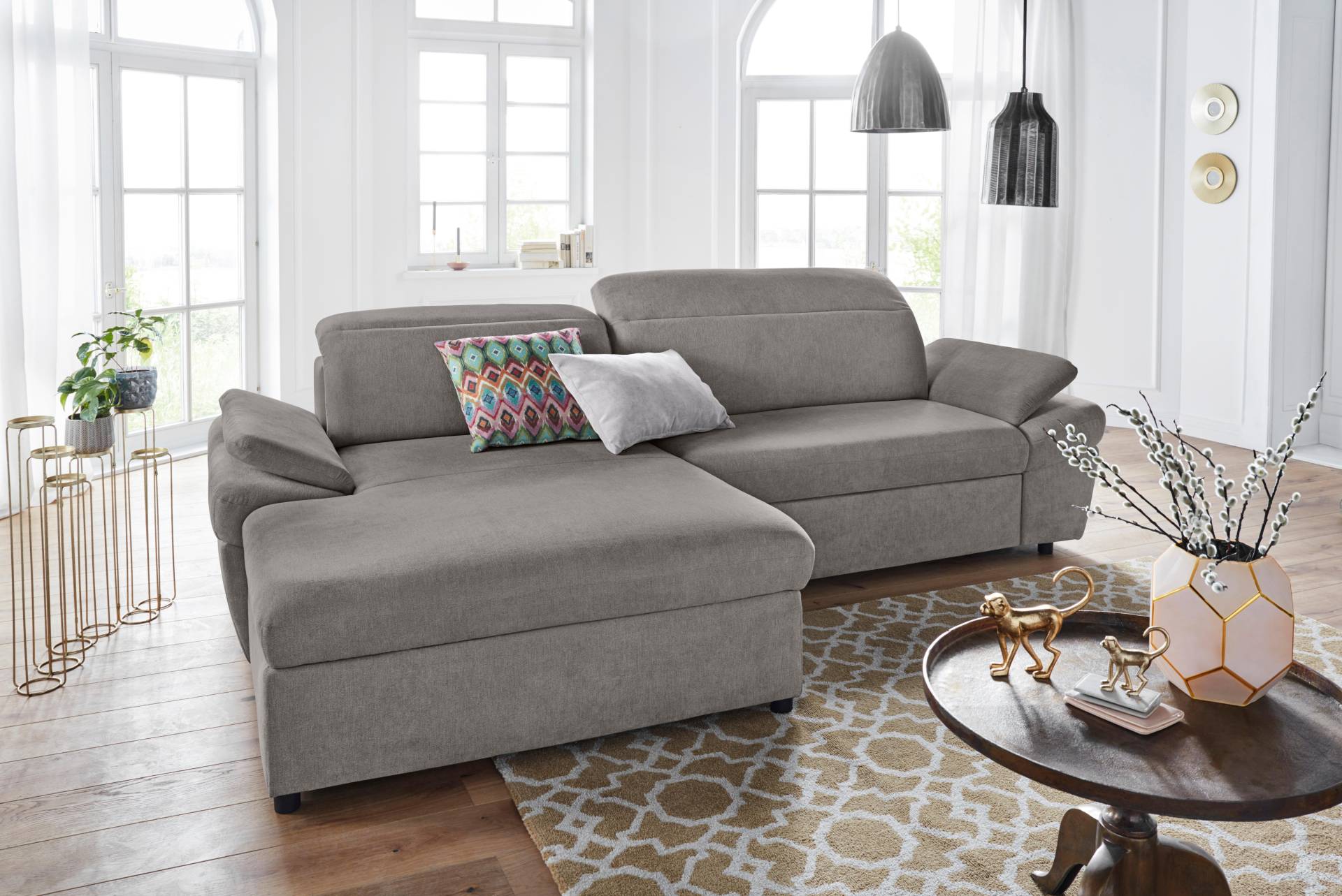 exxpo - sofa fashion Ecksofa »Kyoto, inkl. Kopfteil- und Armteilverstellung, hoher Sitzkomfort«, wahlweise mit Bettfunktion und Bettkasten, hochwertige Bezüge, L-Form exxpo - sofa fashion Ecksofa »Kyoto, inkl. Kopfteil- und Armteilverstellung, hoher Sitzkomfort«, wahlweise mit Bettfunktion und Bettkasten, hochwertige Bezüge, L-Form von exxpo - sofa fashion