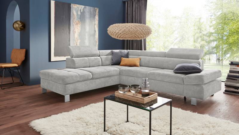 exxpo - sofa fashion Ecksofa »Fiji, L-Form«, mit Kopf- bzw. Rückenverstellung, wahlweise mit Bettfunktion von exxpo - sofa fashion