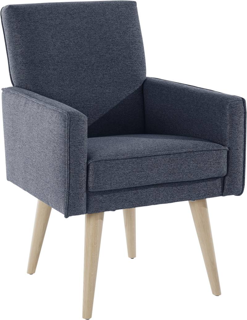 exxpo - sofa fashion Sessel »Lungo, Loungesessel mit moderner Kedernaht, bequem und elegant«, Breite 64 cm, hoher Holzfuss exxpo - sofa fashion Sessel »Lungo, Loungesessel mit moderner Kedernaht, bequem und elegant«, Breite 64 cm, hoher Holzfuss von exxpo - sofa fashion