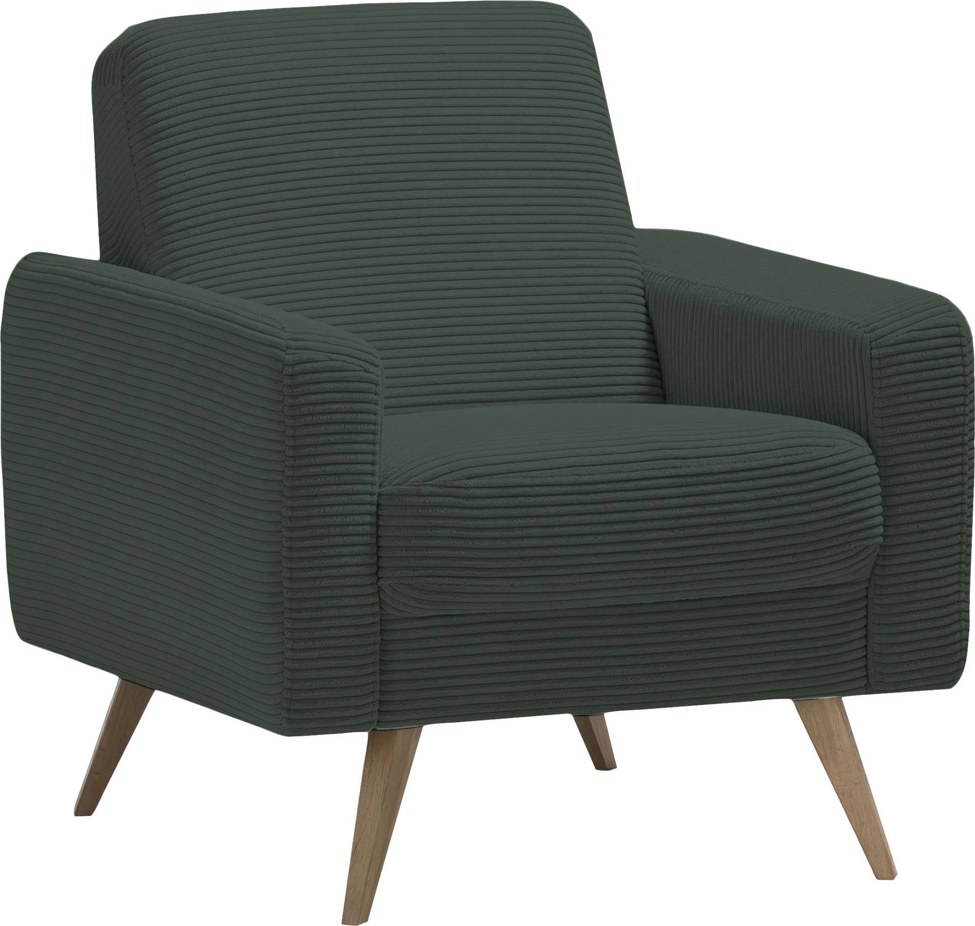 exxpo - sofa fashion Sessel »Samso, Loungesessel«, elegant und bequem, aktueller Cord Bezug von exxpo - sofa fashion