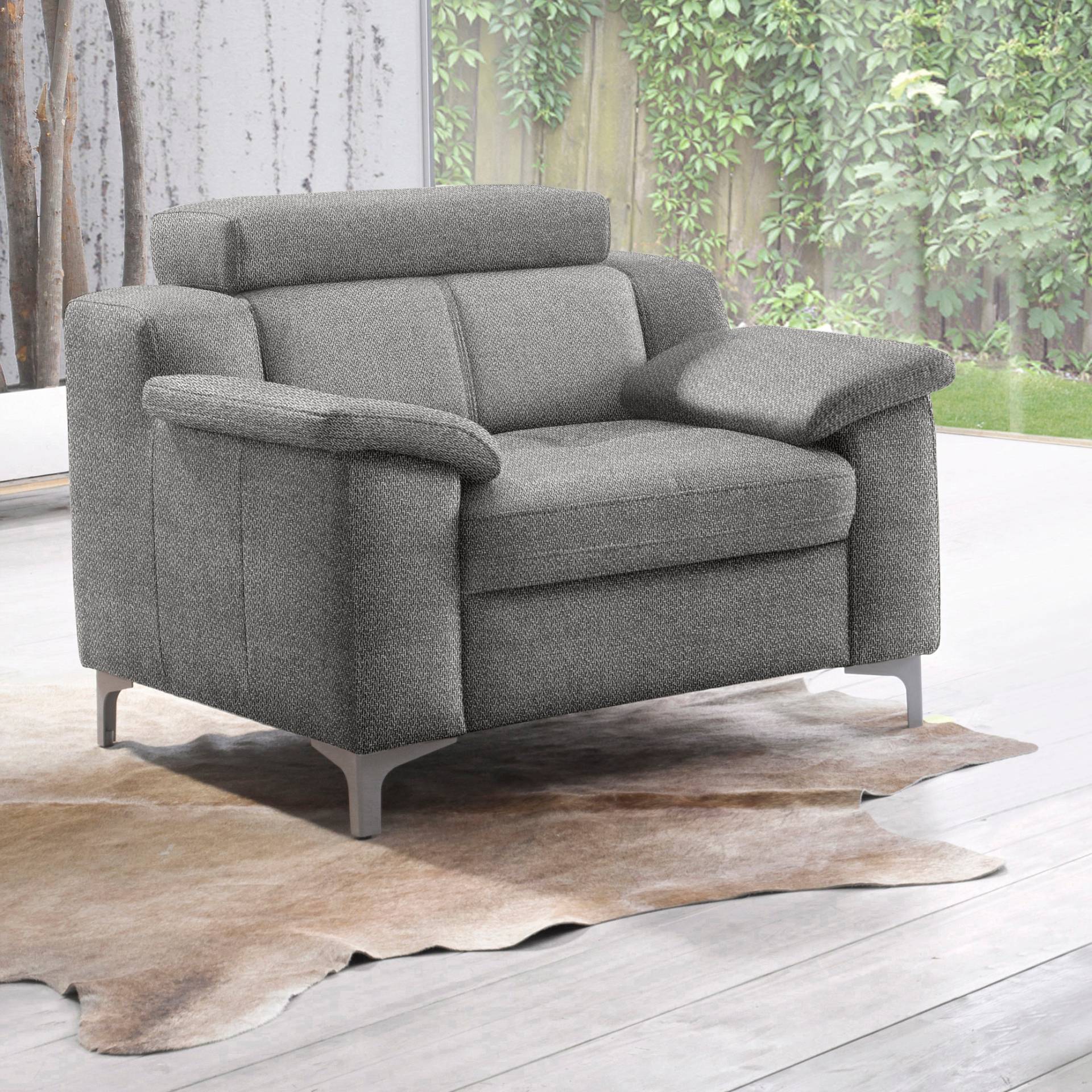 exxpo - sofa fashion Sessel »Florenz, Loungesessel, Relaxsessel mit hohem Sitzkomfort, modern«, bequeme Armlehnen, hochhwertige Detailverarbeitung von exxpo - sofa fashion