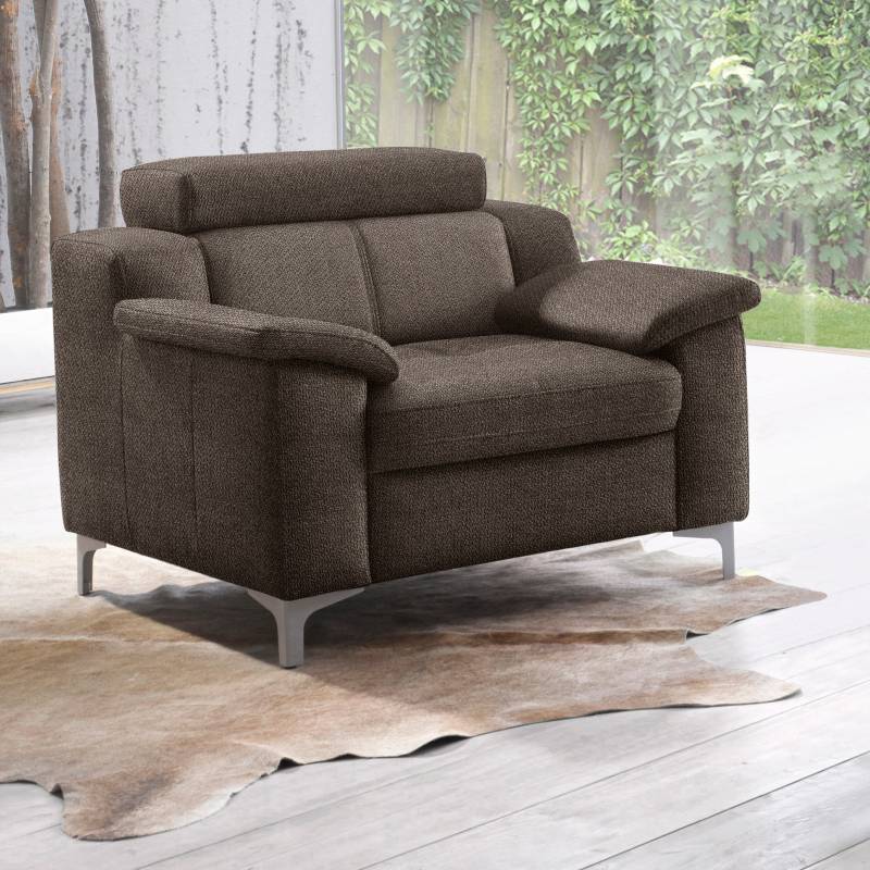 exxpo - sofa fashion Sessel »Florenz, Loungesessel, Relaxsessel mit hohem Sitzkomfort, modern«, bequeme Armlehnen, hochhwertige Detailverarbeitung von exxpo - sofa fashion