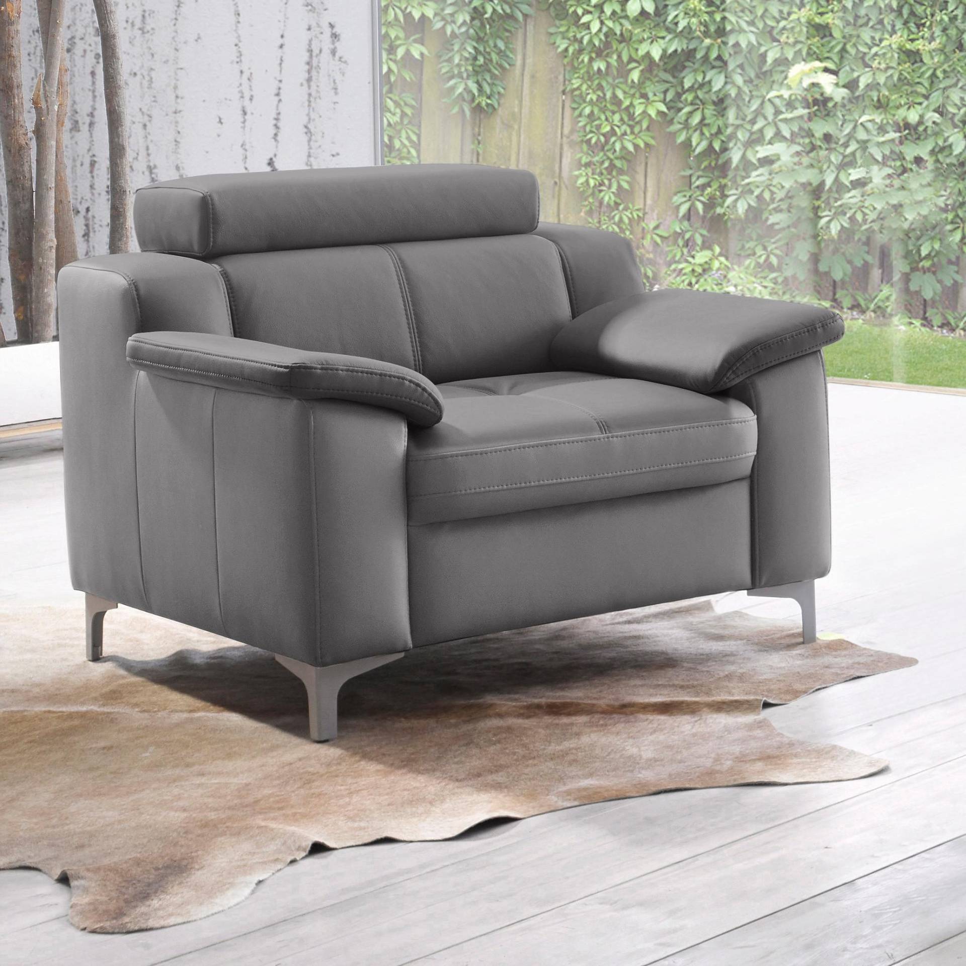 exxpo - sofa fashion Sessel »Florenz, Loungesessel, Relaxsessel mit hohem Sitzkomfort, modern«, bequeme Armlehnen, hochhwertige Detailverarbeitung von exxpo - sofa fashion