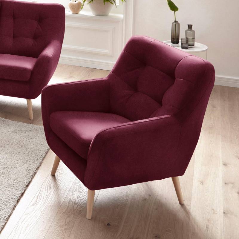 exxpo - sofa fashion Sessel »Scandi, Loungesessel mit tollem Sitzkomfort, hochwertige Polsterung«, bequem, hohe Holzfüsse exxpo - sofa fashion Sessel »Scandi, Loungesessel mit tollem Sitzkomfort, hochwertige Polsterung«, bequem, hohe Holzfüsse von exxpo - sofa fashion