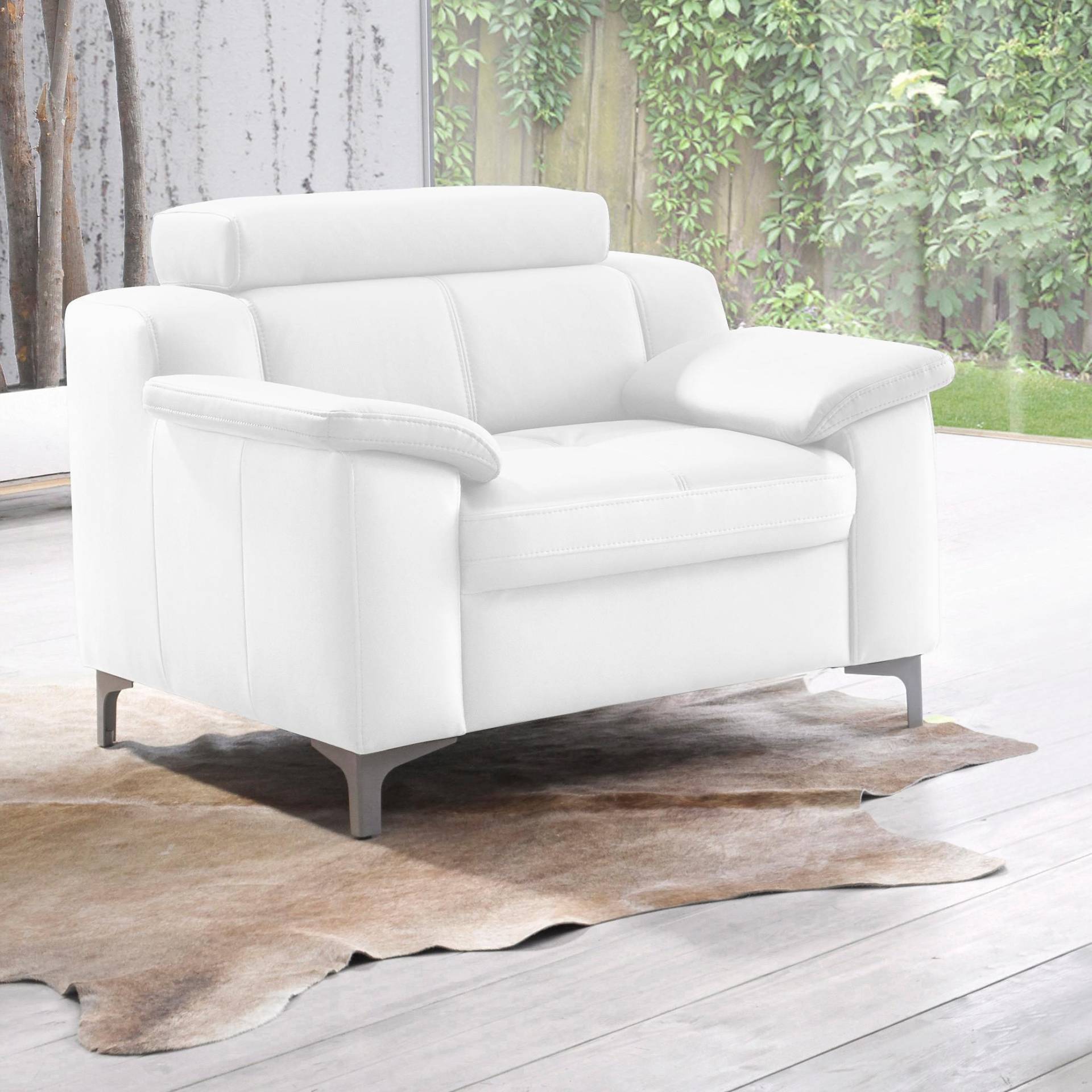 exxpo - sofa fashion Sessel »Florenz, Loungesessel, Relaxsessel mit hohem Sitzkomfort, modern«, bequeme Armlehnen, hochhwertige Detailverarbeitung von exxpo - sofa fashion