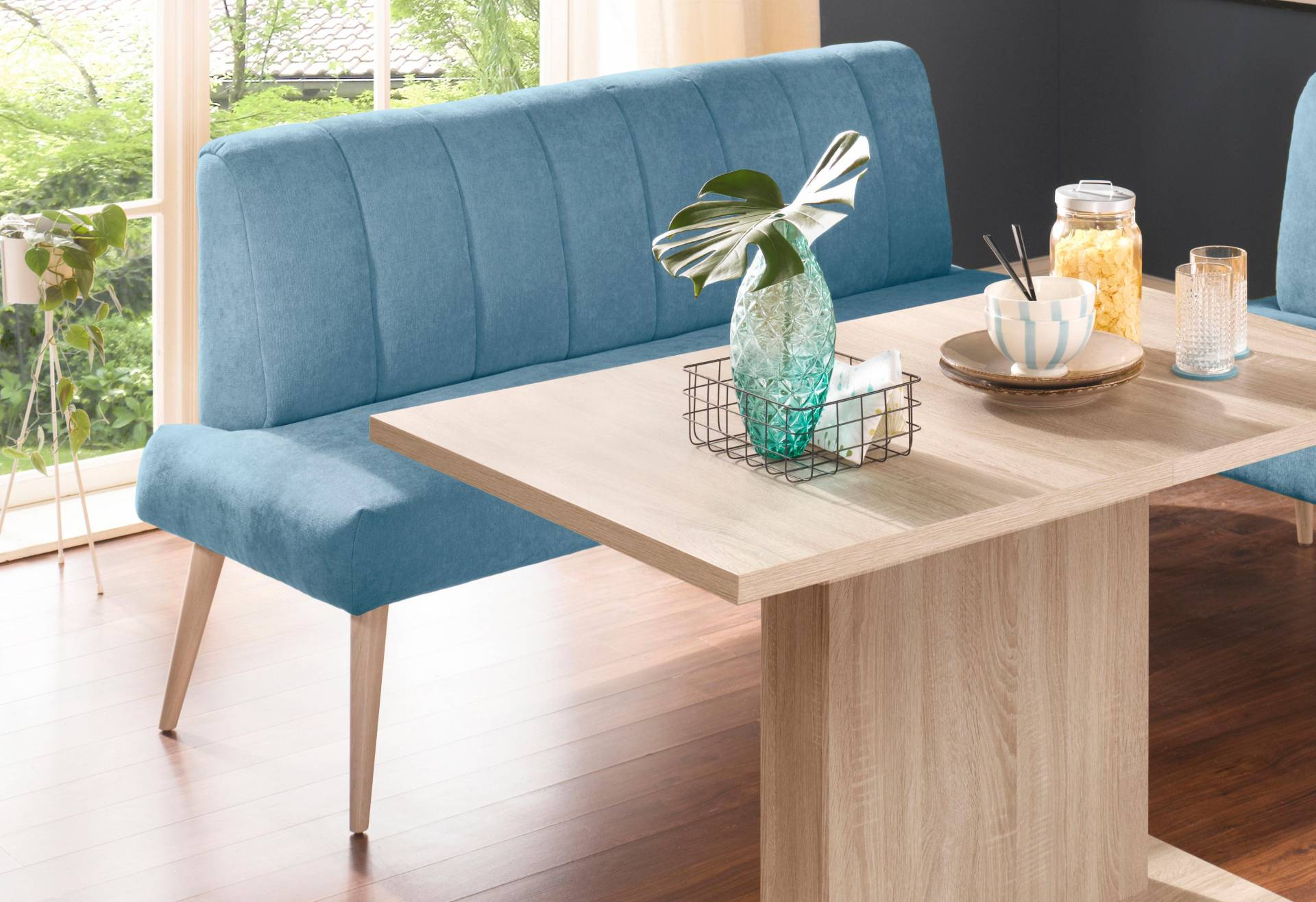 exxpo - sofa fashion Sitzbank »Costa, moderne Rückensteppung, bequem und elegant, hoher Holzfuss«, hochwertige Detailverarbeitung, Frei im Raum stellbar exxpo - sofa fashion Sitzbank »Costa, moderne Rückensteppung, bequem und elegant, hoher Holzfuss«, hochwertige Detailverarbeitung, Frei im Raum stellbar von exxpo - sofa fashion