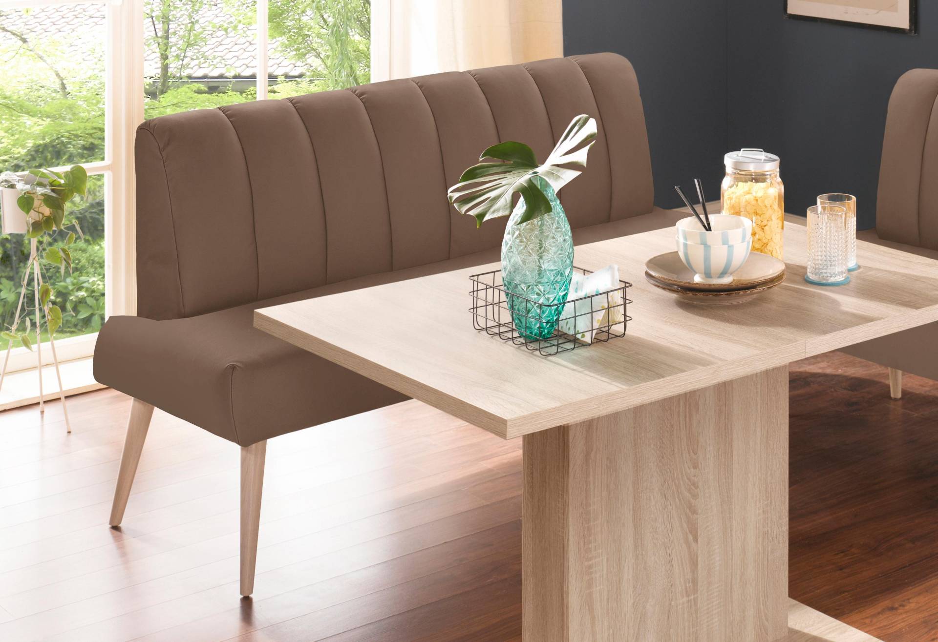 exxpo - sofa fashion Sitzbank »Costa, moderne Rückensteppung, bequem und elegant, hoher Holzfuss«, hochwertige Detailverarbeitung, Frei im Raum stellbar exxpo - sofa fashion Sitzbank »Costa, moderne Rückensteppung, bequem und elegant, hoher Holzfuss«, hochwertige Detailverarbeitung, Frei im Raum stellbar von exxpo - sofa fashion