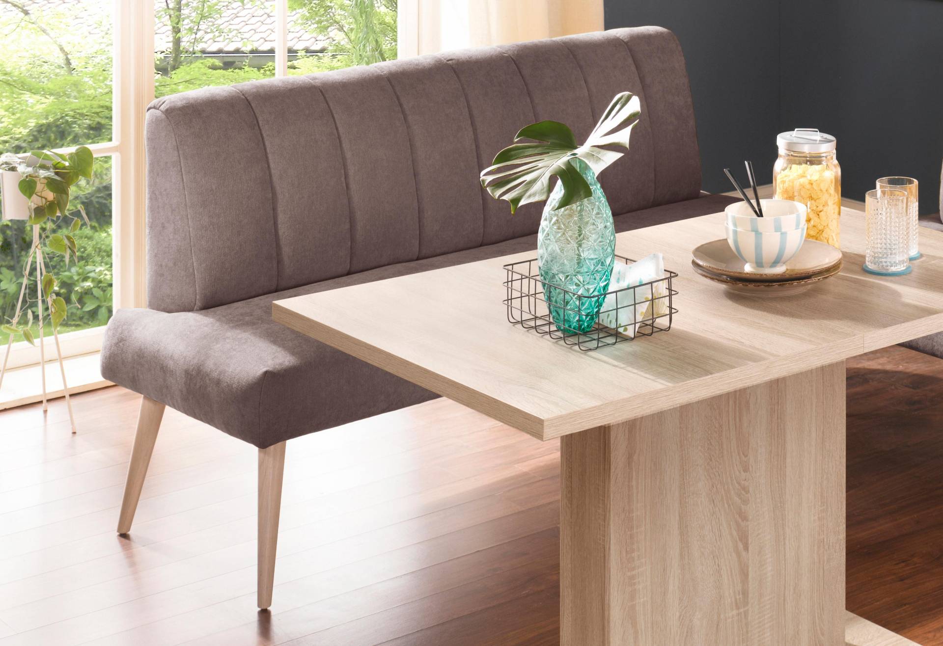 exxpo - sofa fashion Sitzbank »Costa, moderne Rückensteppung, bequem und elegant, hoher Holzfuss«, hochwertige Detailverarbeitung, Frei im Raum stellbar exxpo - sofa fashion Sitzbank »Costa, moderne Rückensteppung, bequem und elegant, hoher Holzfuss«, hochwertige Detailverarbeitung, Frei im Raum stellbar von exxpo - sofa fashion