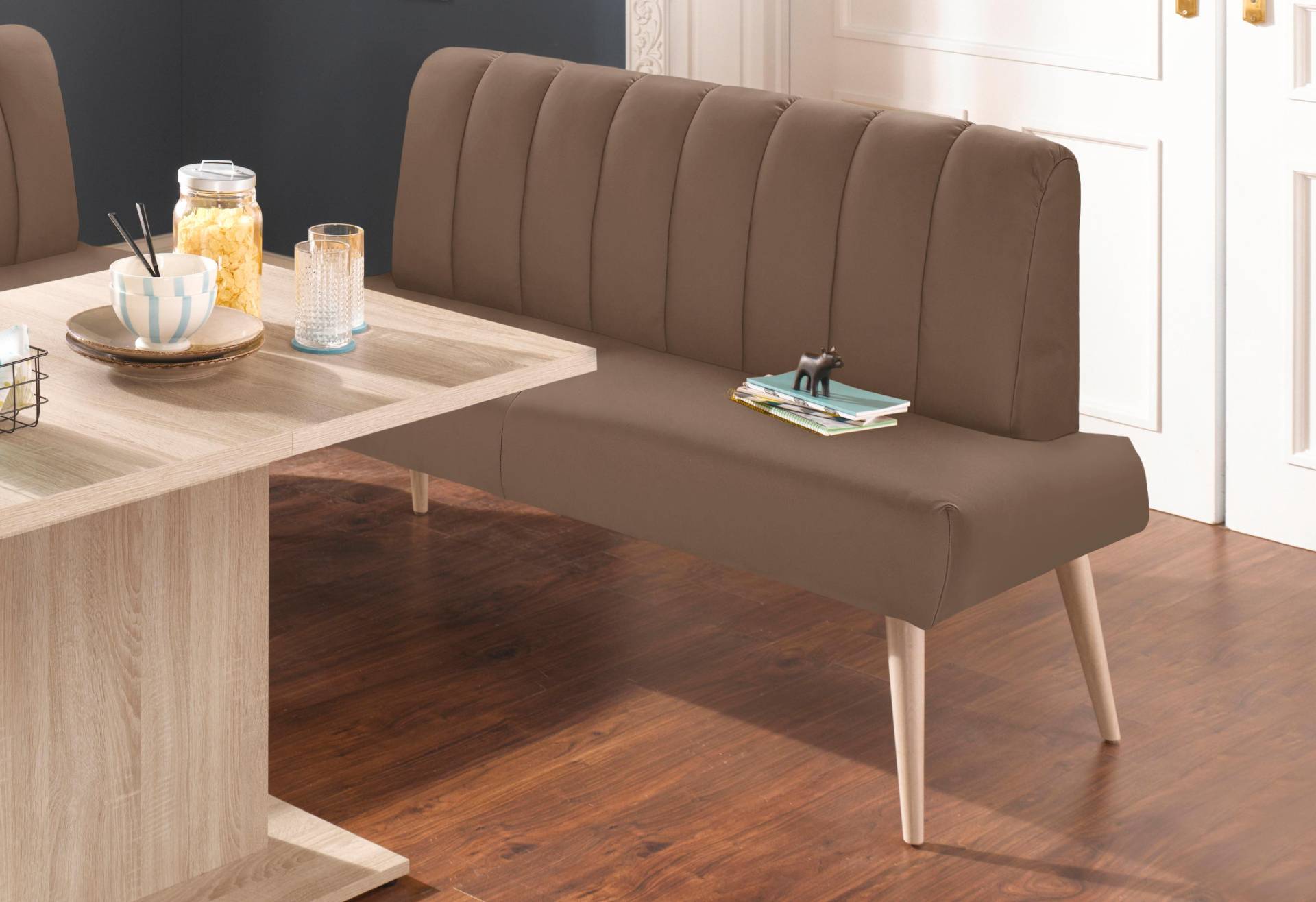 exxpo - sofa fashion Sitzbank »Costa, moderne Rückensteppung, bequem und elegant, hoher Holzfuss«, hochwertige Detailverarbeitung, Frei im Raum stellbar exxpo - sofa fashion Sitzbank »Costa, moderne Rückensteppung, bequem und elegant, hoher Holzfuss«, hochwertige Detailverarbeitung, Frei im Raum stellbar von exxpo - sofa fashion