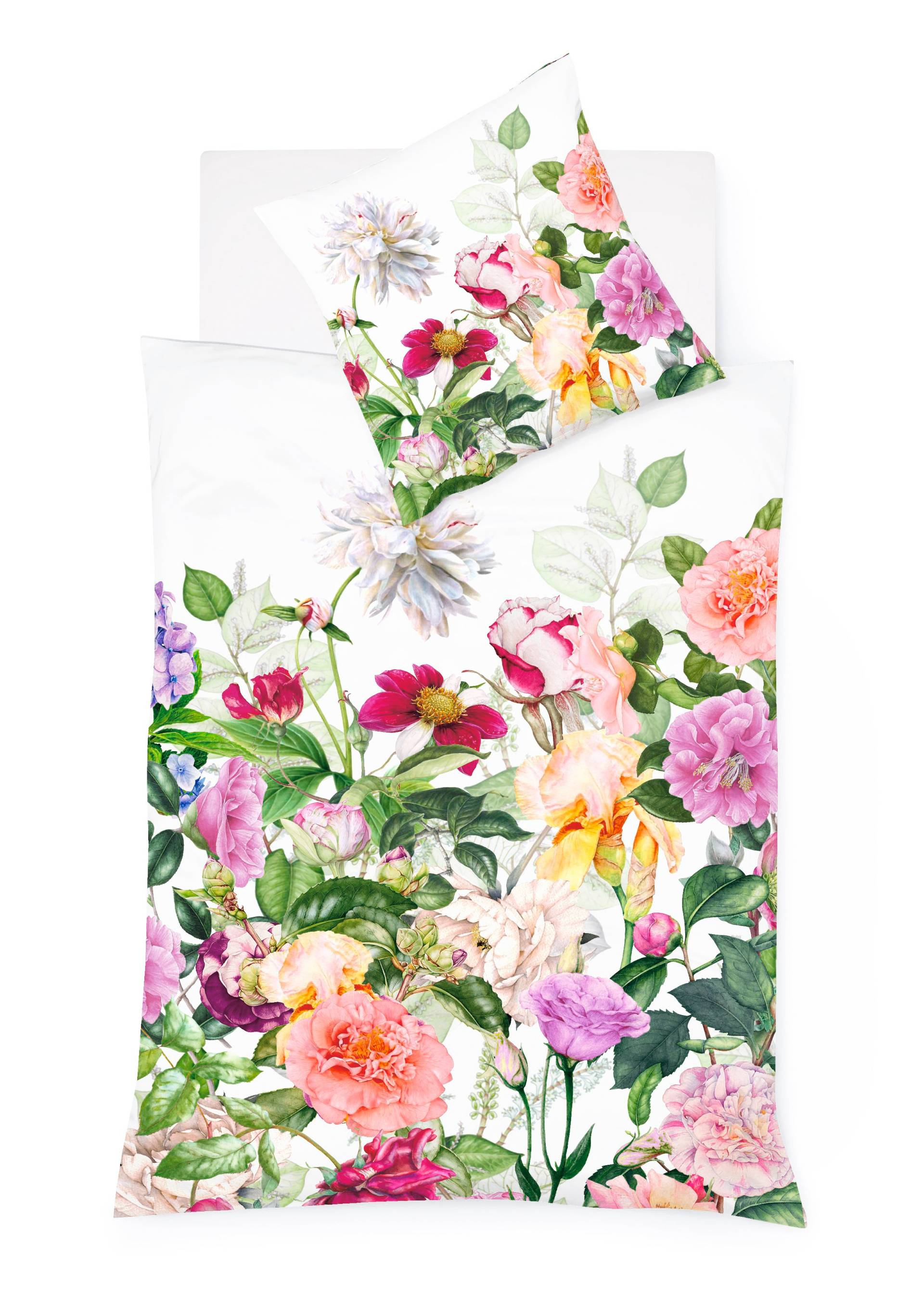 fleuresse Wendebettwäsche »BedAS4273-9, Mako-Satin aus 100 % Baumwolle«, (2 tlg.), mit hochwertigem Digitaldruck von fleuresse