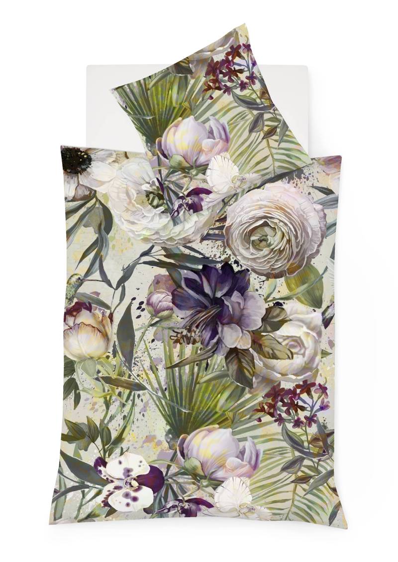 fleuresse Wendebettwäsche »BedAS4347-4, Mako-Satin aus 100 % Baumwolle«, (2 tlg.), mit hochwertigem Digitaldruck von fleuresse