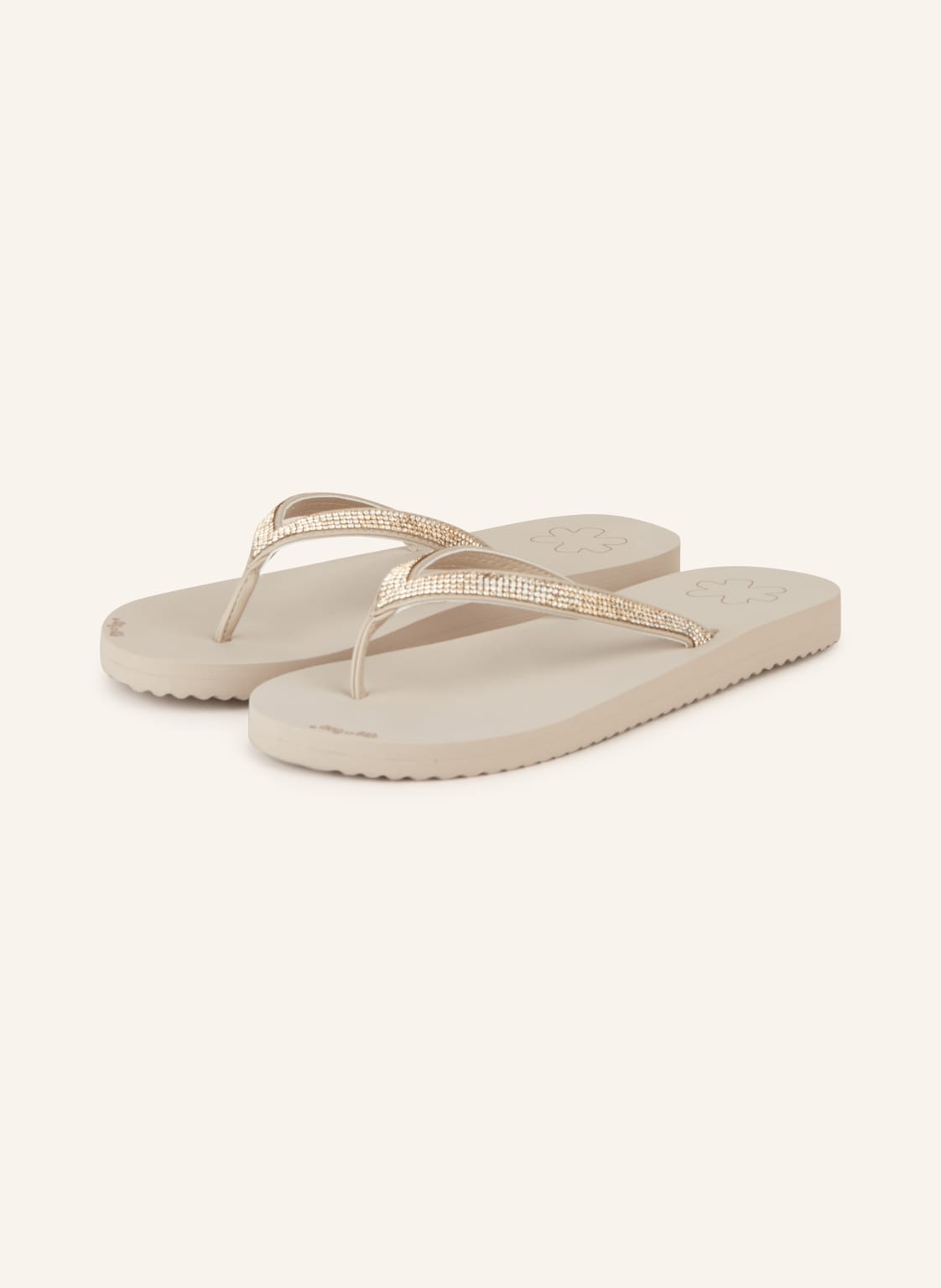 Flip*Flop Zehentrenner Flip Glam beige von flip*flop