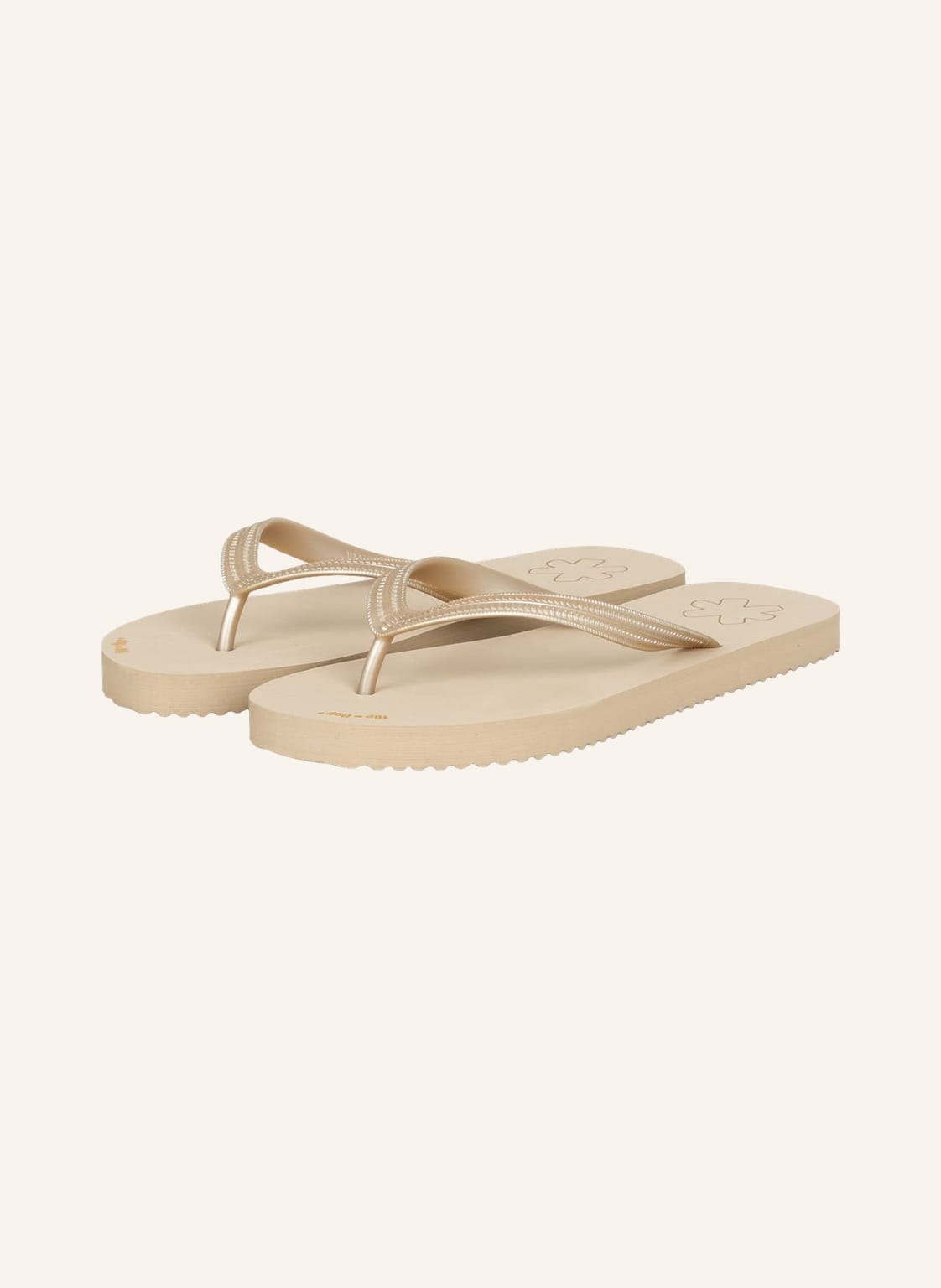 Flip*Flop Zehentrenner Originals Metallic beige von flip*flop