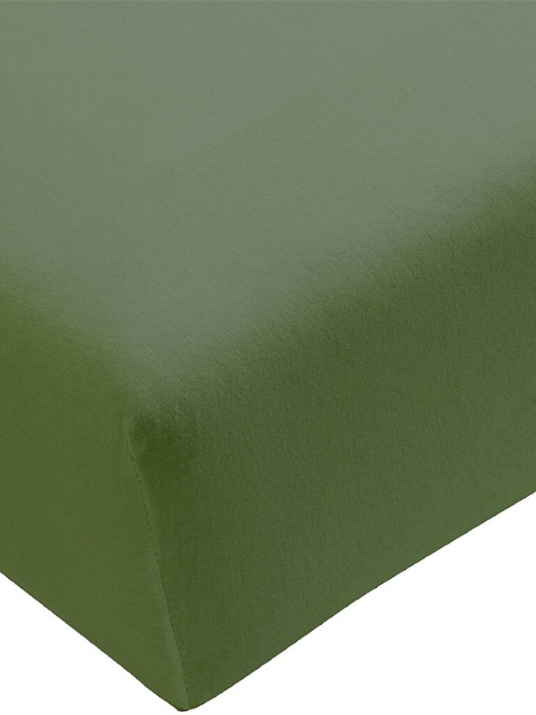 FORMESSE Jersey-Spannleintuch Bella Donna 120/200 cm - 130/220 cm (Olive) grün von formesse