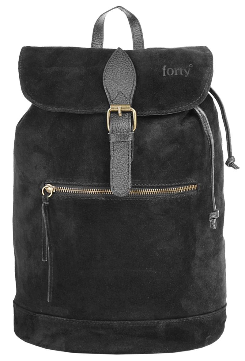 forty° Cityrucksack, echt Leder, Made in Italy von forty°